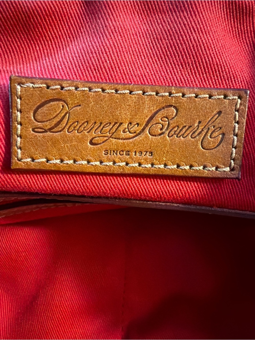 Dooney & Bourke Zebra Print Nylon Shopper Tote Bag Red Lining - Picture 5 of 5